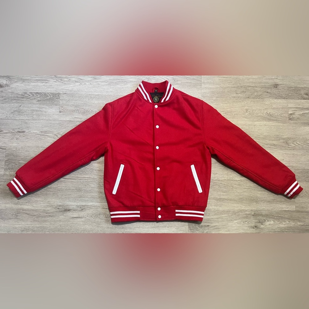 USED - NS Collections Mens M Varsity Jacket - Red